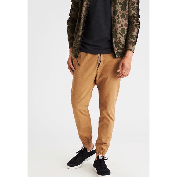 American Eagle Outfitters Pants | American Eagle Mens Khaki Tan Joggers | Poshmark